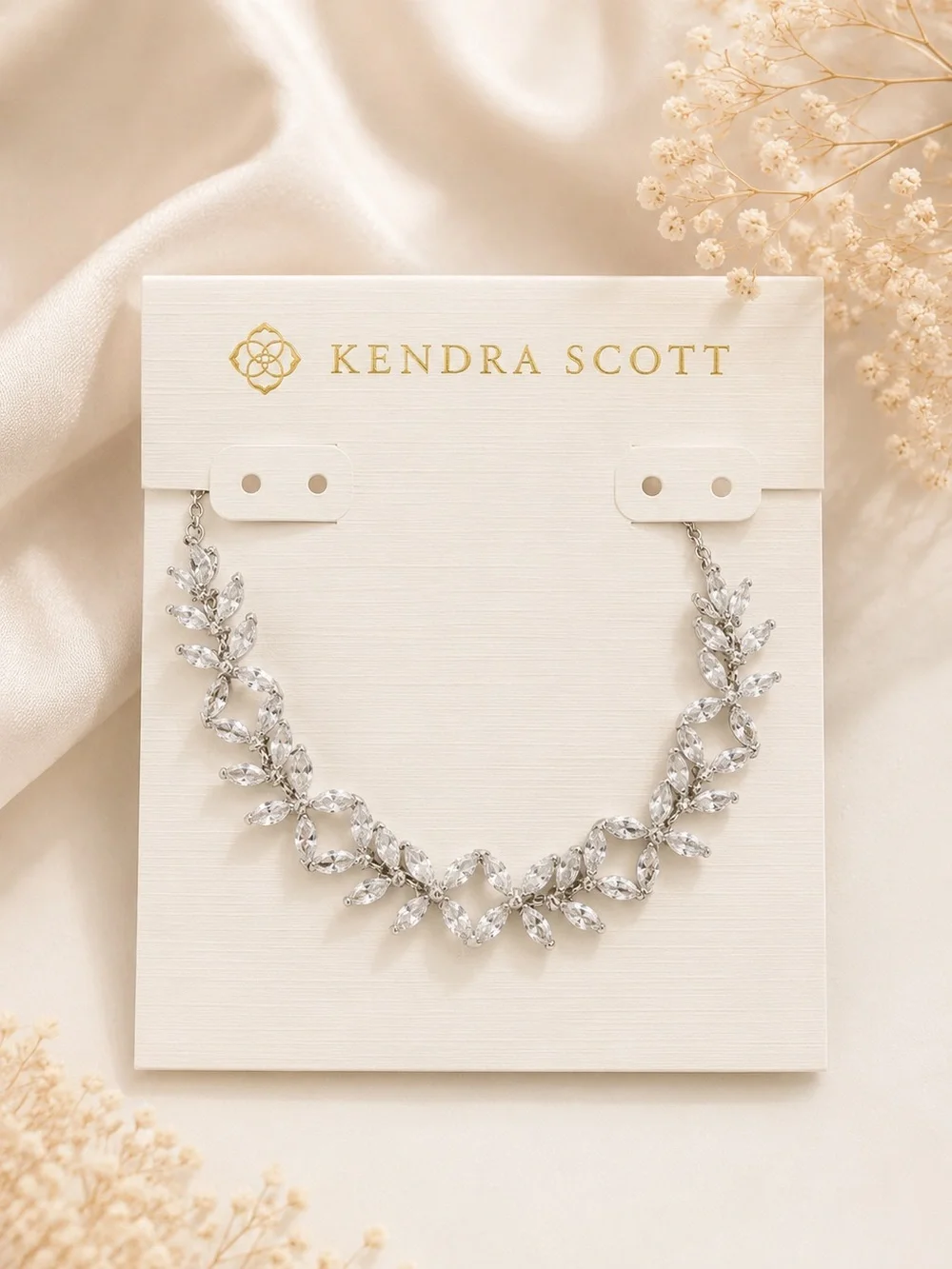 Kendra Scott Rosalie Silver Tennis Bracelet in White CZ - Picture 6 of 6